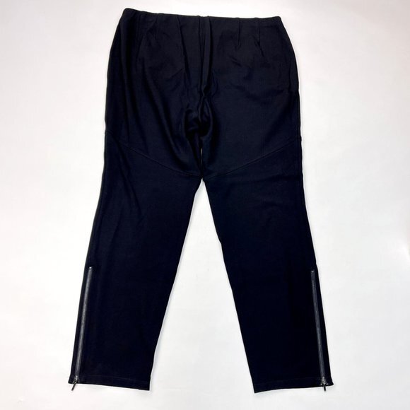 Eileen Fisher Ankle Zip Pants Women 1X? Elastic waist Flat front Stretch Viscose - Picture 2 of 11